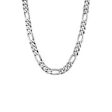 Belk & Co Men's 24 Inch Figaro Chain Necklace in Sterling Silver
