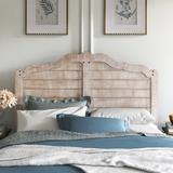 Kelly Clarkson Home Lyra Solid Wood Panel Headboard Metal in White, Size 64.0 H x 80.0 W x 2.0 D in | Wayfair 91477E5CC01C498389C2BCBB518B1292