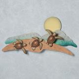 March to the Sea Turtle Wall Art Green , Green