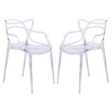Milan Modern Wire Design Chair (Set of 2) - LeisureMod MW17CL2