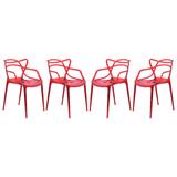 Milan Modern Wire Design Chair (Set of 4) - LeisureMod MW17TR4