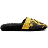 Baroque-print Cotton-terry Slippers - Black - Versace Sandals