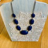 J. Crew Jewelry | Blue & Silver Necklace | Color: Blue | Size: Os