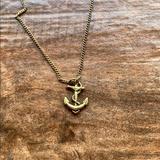 Urban Outfitters Jewelry | 2$10 Anchor Charm And Chain | Color: Gold | Size: Os