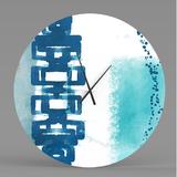 Latitude Run® Heba Wall Clock Metal in Blue, Size 17.0 H x 17.0 W x 3.0 D in | Wayfair BDC9BC6DEB6847E39E782D4A562584D4