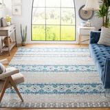 Blue Indoor Area Rug - Union Rustic Sevier Southwestern Gray/Turquoise Area Rug Polyester/Polypropylene/Cotton/Jute & Sisal in Blue | Wayfair