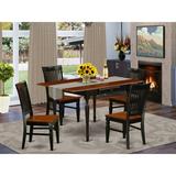 Ophelia & Co. Cohasset Drop Leaf Solid Wood Dining Set Wood in Black, Size 30.0 H in | Wayfair 5BF4DF27A4C448B88D414BEBCB485709