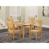 Winston Porter Hendricken Drop Leaf Solid Wood Dining Set Wood in Brown | Wayfair F72FF7B6E6934A499BA5329DD3E85925