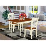 Ophelia & Co. Chelmsford Drop Leaf Solid Wood Dining Set Wood in White, Size 30.0 H in | Wayfair 880C2CFB56734E4194690C3C6A030A04