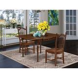 Ophelia & Co. Willia Drop Leaf Solid Wood Dining Set Wood in Brown, Size 30.0 H in | Wayfair 54D9D5D85CCA44D6909A6940F29D0FCC