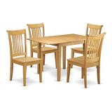 Winston Porter Hendricken Drop Leaf Solid Wood Dining Set Wood in Brown, Size 30.0 H in | Wayfair F3F078A0E30F4020B625D786871121A2