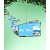 The Holiday Aisle® Whale Photo Ornament Wood in Blue/Brown/Gray, Size 5.5 H x 5.0 W x 0.25 D in | Wayfair 4914A6B0A1D0431AB3B01FEC36C9DD72