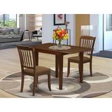 Winston Porter Chaddsford Drop Leaf Solid Wood Dining Set Wood/Upholstered Chairs in Brown/Red | Wayfair 7A9D29A374424C0CB91E8229606240B3
