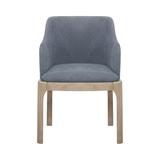 Brayden Studio® Boxworth Upholstered Arm Chair in Blue Upholstered in Black/Blue/Brown, Size 33.5 H x 23.0 W x 21.75 D in | Wayfair