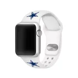 Game Time® Nfl Dallas Cowboys 42 Millimeter Silicone Apple Watch Band, White