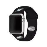 Game Time® Nfl Philadelphia Eagles 38 Millimeter Silicone Apple Watch Band, Black, 38 Mm