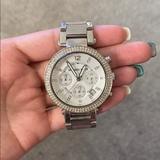 Michael Kors Accessories | Authentic Michael Kors Parker Quartz Silver Watch | Color: Silver | Size: Os