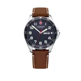 Victorinox Swiss Army, Inc Men's Fieldforce Blue Dial Brown Leather Strap Watch