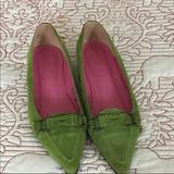 J. Crew Shoes | Avocado Green Pointy J.Crew Flats 7.5 | Color: Green | Size: 7.5