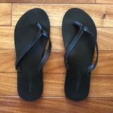 American Eagle Outfitters Shoes | American Eagle Dark Brown Flip Flops | Color: Brown | Size: 7