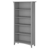 Bush Furniture Salinas 5 Shelf Bookcase Cape Cod Gray - SAB132CG-03