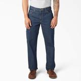 Dickies Men's Big & Tall Relaxed Fit Heavyweight Carpenter Jeans - Rinsed Indigo Blue Size 32 36 (1993)