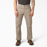 Dickies Men's Big & Tall Relaxed Fit Heavyweight Duck Carpenter Pants - Rinsed Desert Sand Size 38 36 (1939)