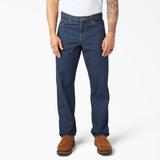 Dickies Men's Regular Straight Fit Jeans - Rinsed Indigo Blue Size 36 X 34 (9393)