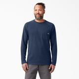 Dickies Men's Cooling Long Sleeve T-Shirt - Dark Navy Heather Size S (SL600)