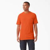 Dickies Men's Big & Tall Cooling Short Sleeve T-Shirt - Bright Orange Size 4 (SS600)