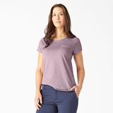 Dickies Women's Cooling Short Sleeve T-Shirt - Mauve Shadow Heather Size XL (SSF400)