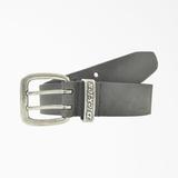 Dickies Leather Double Prong Buckle Belt - Black Size 32 (DI02J5)