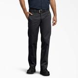 Dickies Men's Slim Fit Straight Leg Work Pants - Black Size 34 X (WP873)