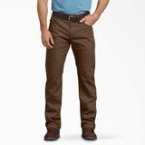 Dickies Men's Regular Fit Duck Pants - Stonewashed Timber Brown Size 30 32 (DP803)