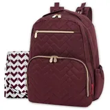 Fisher-Price Signature Morgan Backpack Diaper Bag, Red
