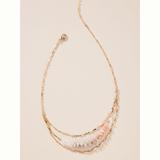 Anthropologie Jewelry | Anthropologie Pastel Dream Layered Necklace | Color: Gold | Size: Os