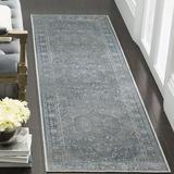 Blue/Brown/Gray Area Rug - Ophelia & Co. Mancia Blue/Gray Area Rug Polyester/Viscose/Cotton in Blue/Brown/Gray, Size 26.0 W x 0.14 D in | Wayfair