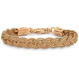 Gold Plated Braided Bracelet - Metallic - Emanuele Bicocchi Bracelets