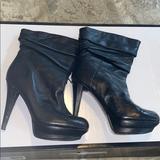 Jessica Simpson Shoes | Black Leather Jessica Simpson Ankle Boots | Color: Black | Size: 6.5