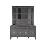 Artistica Home Appellation China Cabinets Wood in Brown/Gray, Size 84.0 H x 66.0 W x 18.0 D in | Wayfair