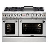 Capital Culinarian Series 48" 4.9 cu. ft. Freestanding Gas w/ Griddle, Stainless Steel, Size 36.0 H x 47.88 W x 28.5 D in | Wayfair MCOR486GL