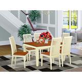 Darby Home Co Belcourt Butterfly Leaf Rubberwood Dining Set Wood in White, Size 30.0 H in | Wayfair F0CEEC9B59A543E0ADC6DC9AEC7D2367