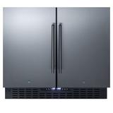 Summit Appliance 5.8 cu. ft. Convertible Undercounter Mini Fridge w/ Freezer in Gray, Size 34.25 H x 35.5 W x 25.13 D in | Wayfair FFRF36
