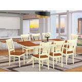 Astoria Grand Gillham Butterfly Leaf Rubberwood Solid Wood Dining Set Wood in Brown/White, Size 30.0 H in | Wayfair