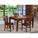 Charlton Home® Sisneros 4-Person Solid Oak Dining Set Wood in Brown | Wayfair A699774E8C54452584535CFC4ABFAD4A