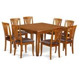 Alcott Hill® Teressa Butterfly Leaf Dining Set Wood/Upholstered Chairs in Brown, Size 30.0 H in | Wayfair PFAV9-SBR-LC