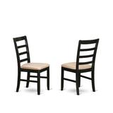 Red Barrel Studio® Arapahoe Butterfly Leaf Rubberwood Solid Wood Dining Set Wood/Upholstered Chairs in Black/Brown, Size 30.0 H in | Wayfair