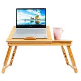 Ebern Designs Roir Bed Laptop Tray Wood/Solid Wood in Brown, Size 12.0 H x 21.0 W x 13.0 D in | Wayfair 9238A4E101734A839628E7AD9A9D646D