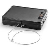 Vaultz® Deluxe Clipcase File Safe w/ Key Lock in Black/Brown/Gray, Size 13.0 H x 3.0 W x 10.63 D in | Wayfair VZ03760
