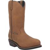 Wide Width Men's Dan Post 12" Waterproof Wellington Boots by Dan Post in Brown (Size 15 W)
